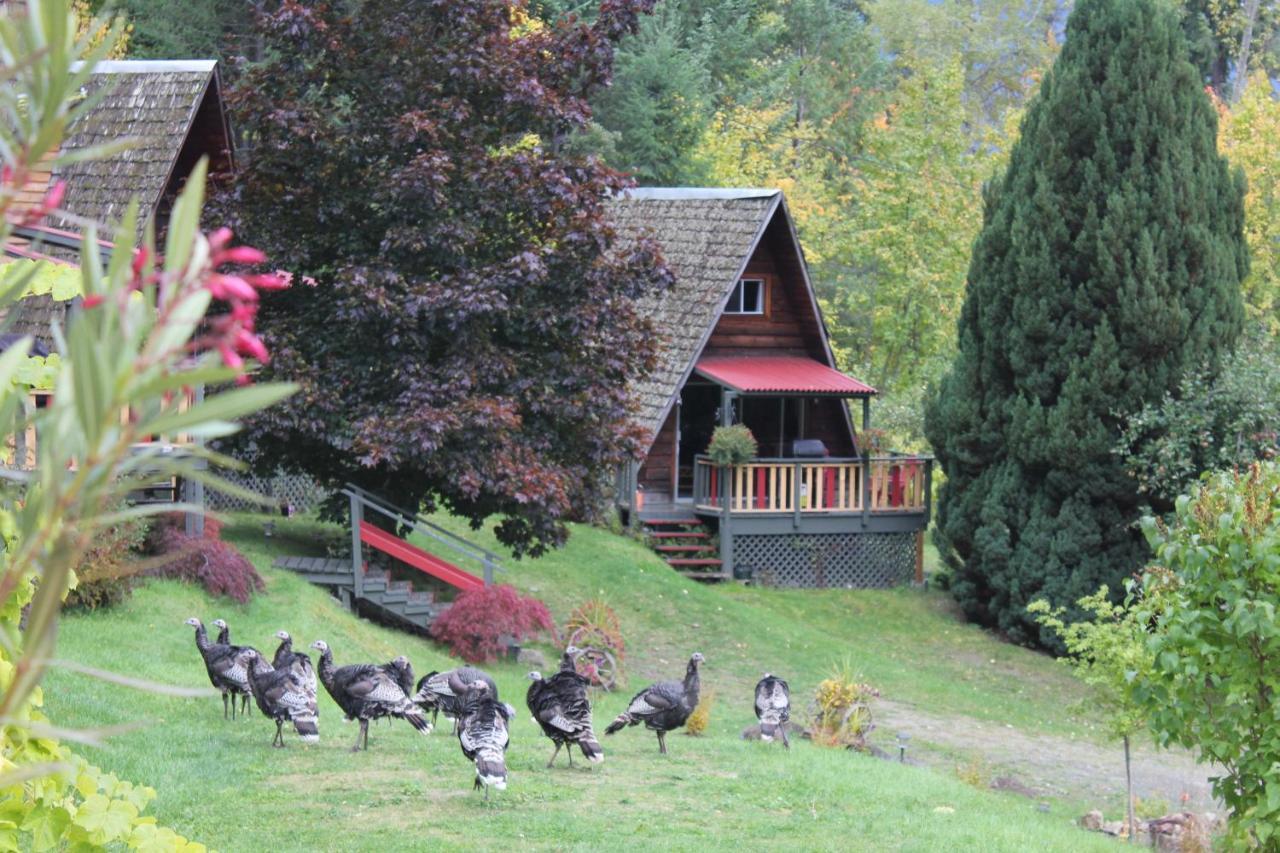 Sunny Bluffs Chalets Kaslo Exterior foto